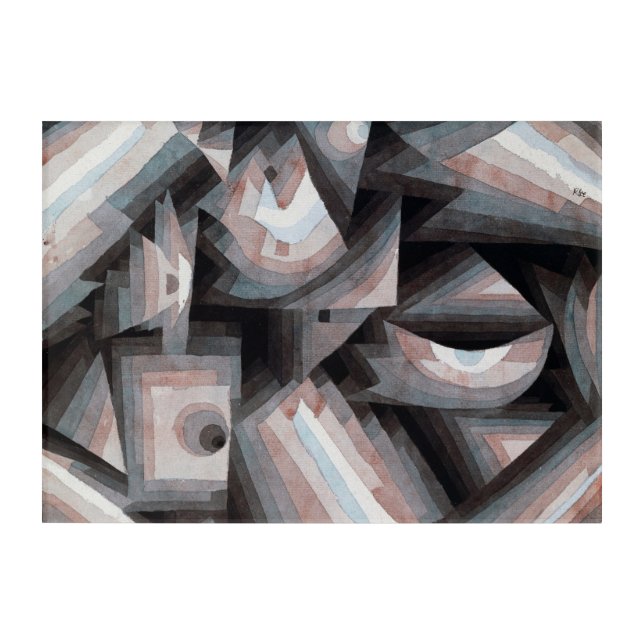Paul Klee Crystal Gradation Acrylic Art (Front)