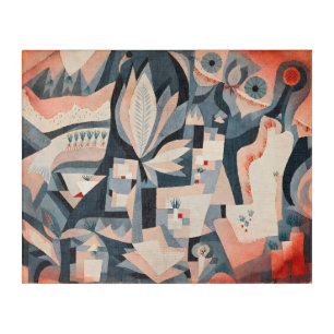 Paul Klee Dry Cooler Garden Abstract Acrylic Art