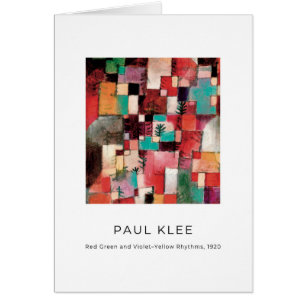 Paul Klee, Elegant Modern Abstract Fine Art Card