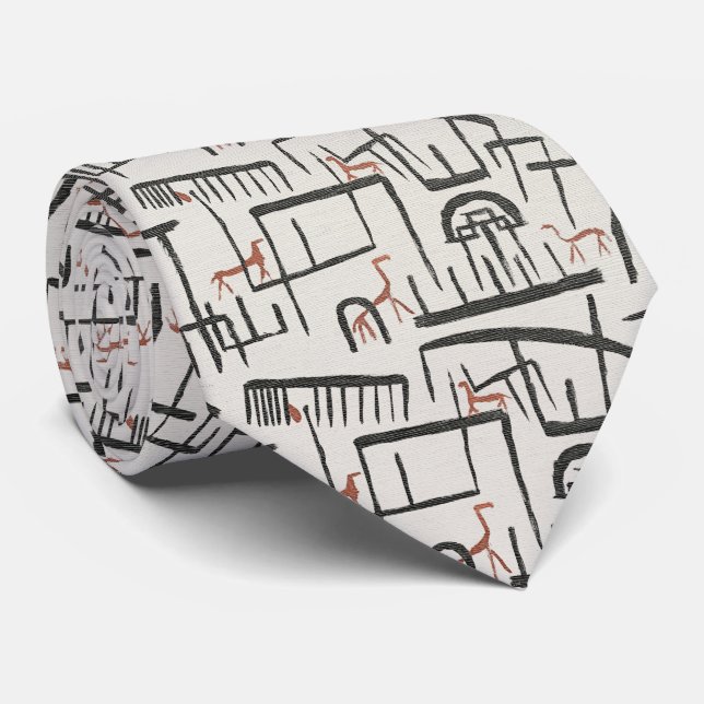 Paul Klee – Enclosed Forms Neck Tie (Rolled)
