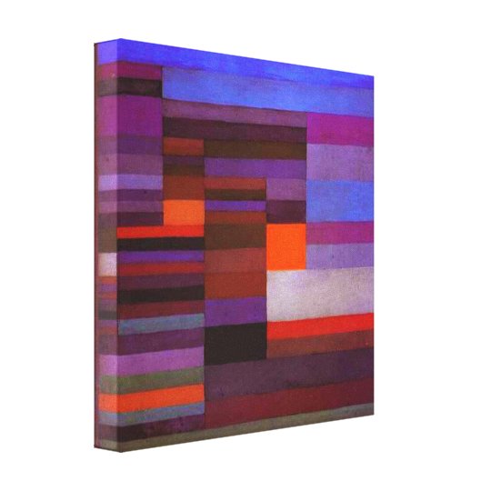 Paul Klee Fire In The Evening Canvas Print | Zazzle.com