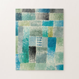 Paul Klee, First House in a Settlement - Colorful Jigsaw Puzzle