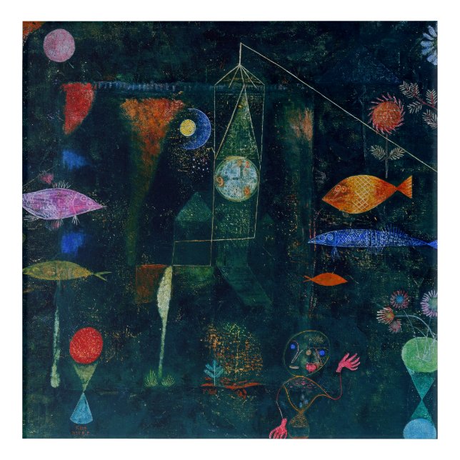 Paul Klee Fish Magic Abstract Painting Graphic Art (Front)