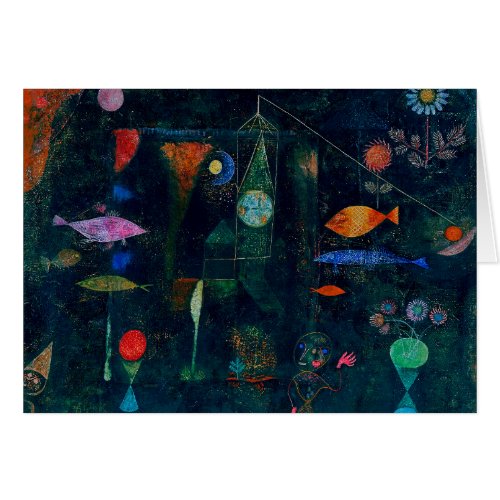 Paul Klee Fish Magic Abstract Painting Graphic Art