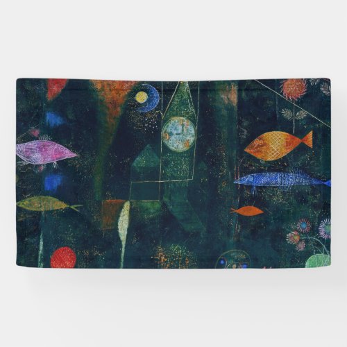 Paul Klee Fish Magic Abstract Painting Graphic Art Banner