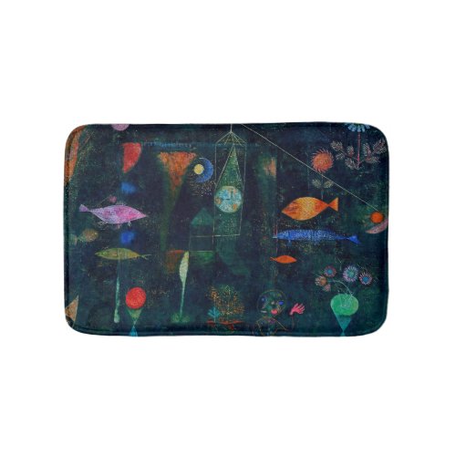 Paul Klee Fish Magic Abstract Painting Graphic Art Bath Mat