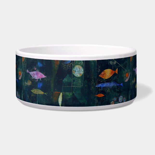 Paul Klee Fish Magic Abstract Painting Graphic Art Bowl (Front)