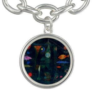 Paul Klee Fish Magic Abstract Painting Graphic Art Bracelet