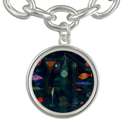 Paul Klee Fish Magic Abstract Painting Graphic Art Bracelet