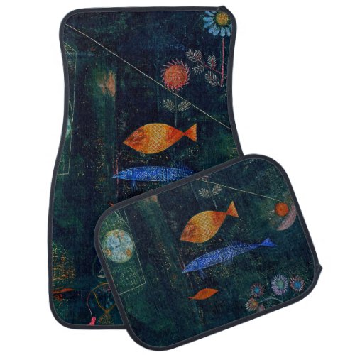 Paul Klee Fish Magic Abstract Painting Graphic Art Car Floor Mat