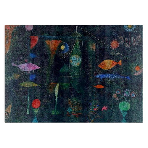 Paul Klee Fish Magic Abstract Painting Graphic Art Cutting Board