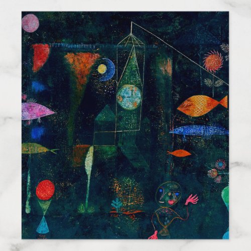 Paul Klee Fish Magic Abstract Painting Graphic Art Envelope Liner