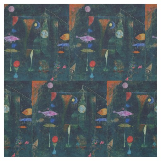 Paul Klee Fish Magic Abstract Painting Graphic Art Fabric
