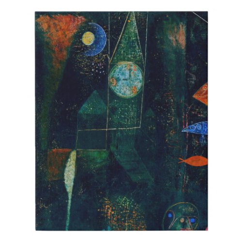 Paul Klee Fish Magic Abstract Painting Graphic Art Faux Canvas Print