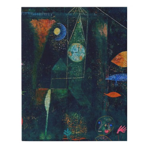 Paul Klee Fish Magic Abstract Painting Graphic Art Faux Canvas Print