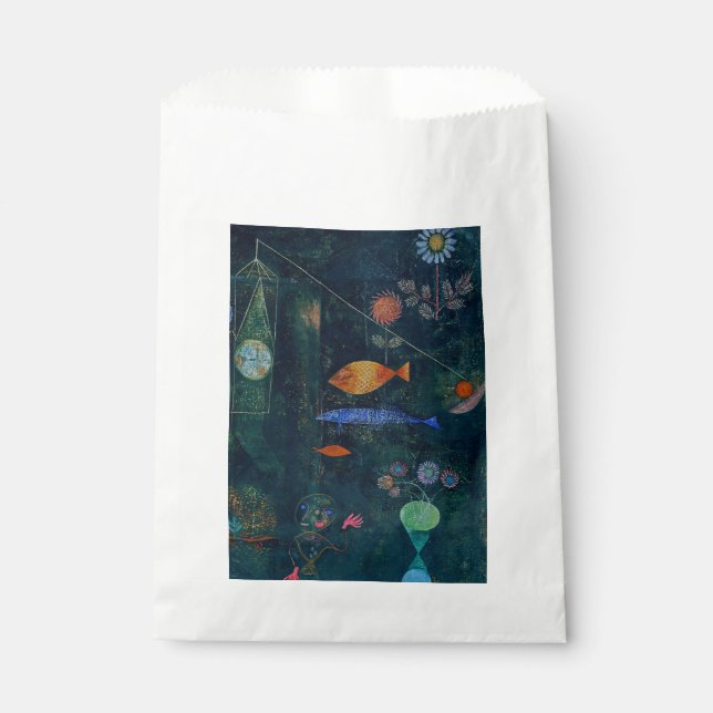 Paul Klee Fish Magic Abstract Painting Graphic Art Favor Bag (Front)