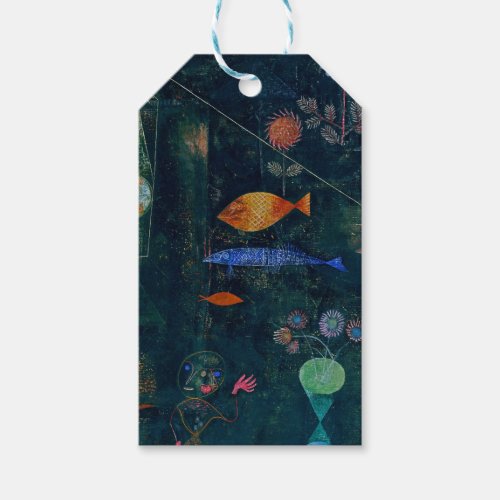Paul Klee Fish Magic Abstract Painting Graphic Art Gift Tags