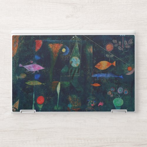 Paul Klee Fish Magic Abstract Painting Graphic Art HP Laptop Skin