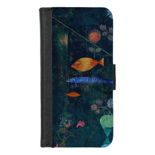 Paul Klee Fish Magic Abstract Painting Graphic Art iPhone 8/7 Wallet Case