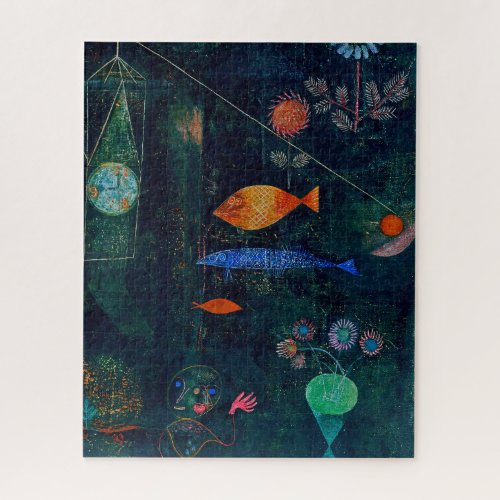 Paul Klee Fish Magic Abstract Painting Graphic Art Jigsaw Puzzle