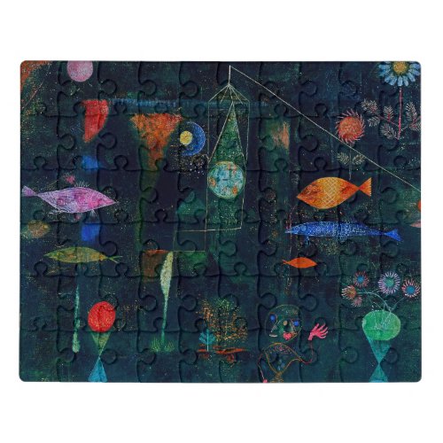 Paul Klee Fish Magic Abstract Painting Graphic Art Jigsaw Puzzle