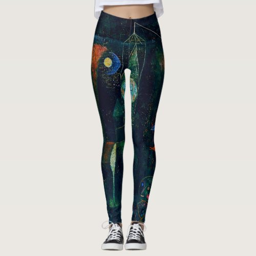 Paul Klee Fish Magic Abstract Painting Graphic Art Leggings