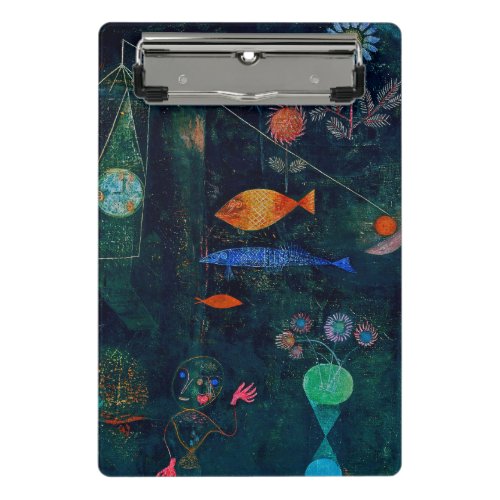 Paul Klee Fish Magic Abstract Painting Graphic Art Mini Clipboard