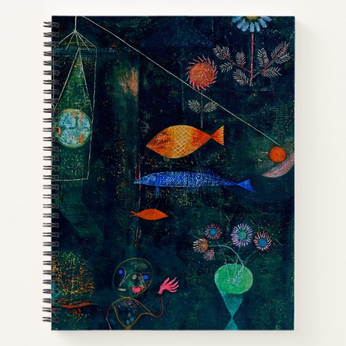 Paul Klee Fish Magic Abstract Painting Graphic Art Notebook