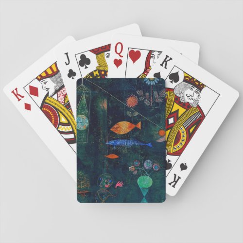 Paul Klee Fish Magic Abstract Painting Graphic Art Playing Cards