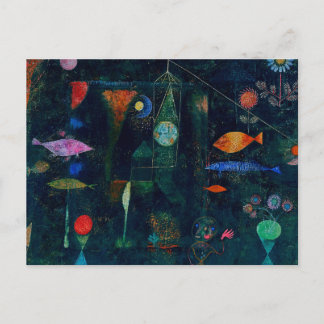 Paul Klee Fish Magic Abstract Painting Graphic Art Postcard