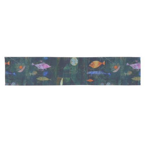 Paul Klee Fish Magic Abstract Painting Graphic Art Short Table Runner