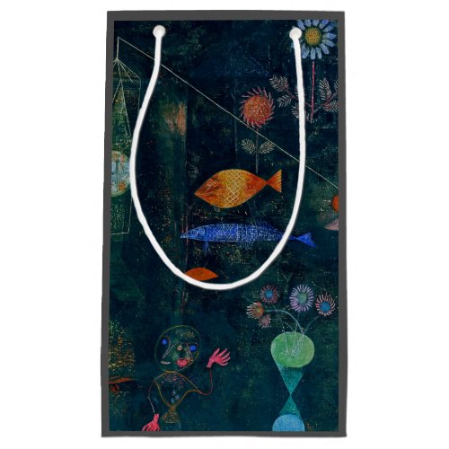 Paul Klee Fish Magic Abstract Painting Graphic Art Small Gift Bag