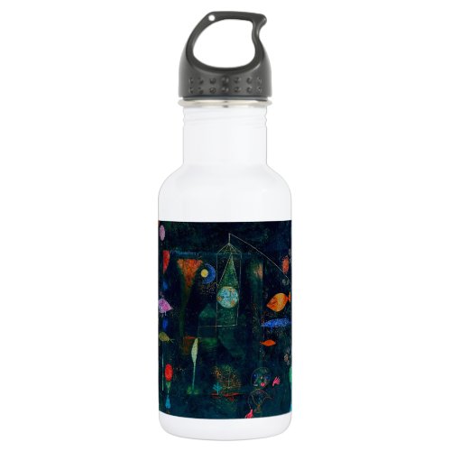 Paul Klee Fish Magic Abstract Painting Graphic Art Stainless Steel Water Bottle