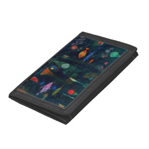 Paul Klee Fish Magic Abstract Painting Graphic Art Tri-fold Wallet