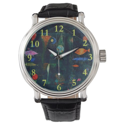 Paul Klee Fish Magic Abstract Painting Graphic Art Watch