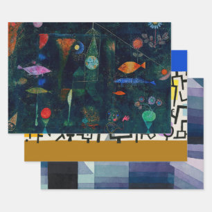 Paul Klee Fish Magic Abstract Painting Graphic Art Wrapping Paper Sheets