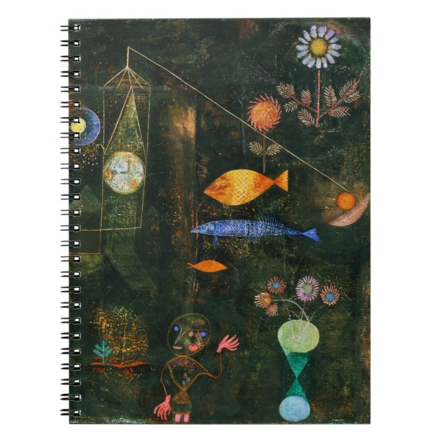 Paul Klee Fish Magic Abstract Surrealist Art Notebook (Front)