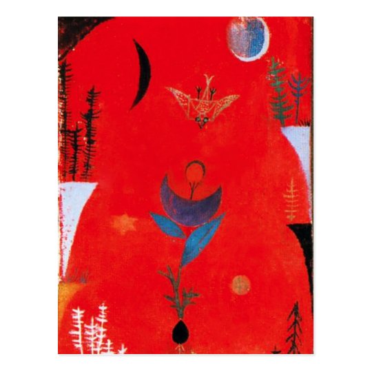 Paul Klee Flower Myth Postcard