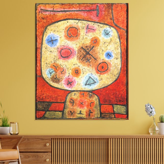 Paul Klee, Flowers in Stone, Canvas Print (Insitu(LivingRoom))