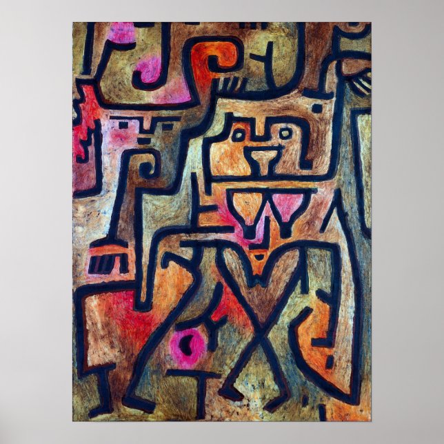 Paul Klee Forest Witches Poster (Front)