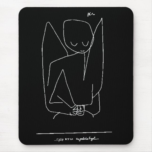 Paul Klee, "Forgetful Angel" Mouse Pad (Front)