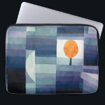 Paul Klee Harbinger of Autumn. Blue geometric art  Laptop Sleeve<br><div class="desc">Paul Klee "The Harbinger of Autumn" laptop sleeve. Watercolor blue nature geometric vintage art.</div>