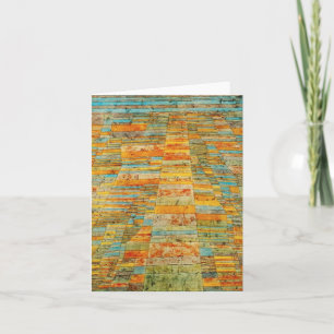 Paul Klee Highways and Byways Note Card