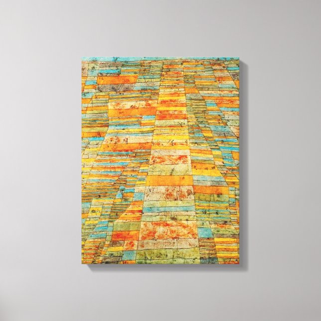 Paul Klee Highways and Byways Poster Canvas Print (Front)