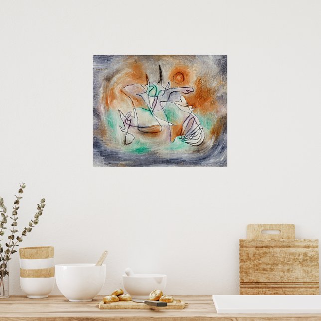 Paul Klee - Howling Dog, Poster (Kitchen)