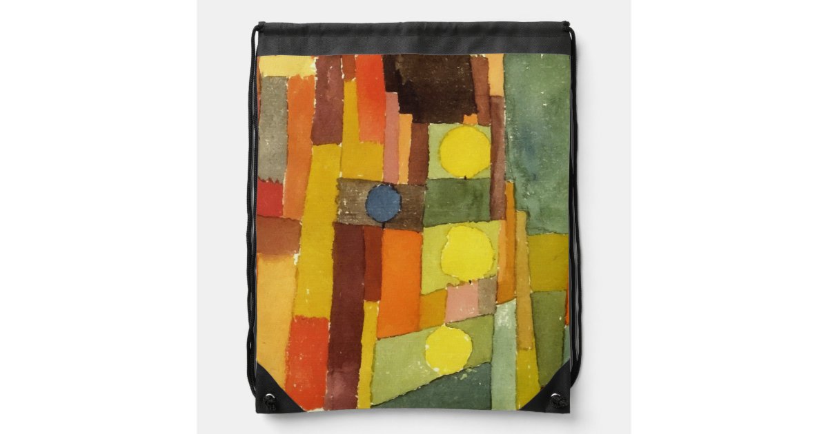 Paul Klee In The Style Of Kairouan Watercolor Art Drawstring Bag Zazzle Com
