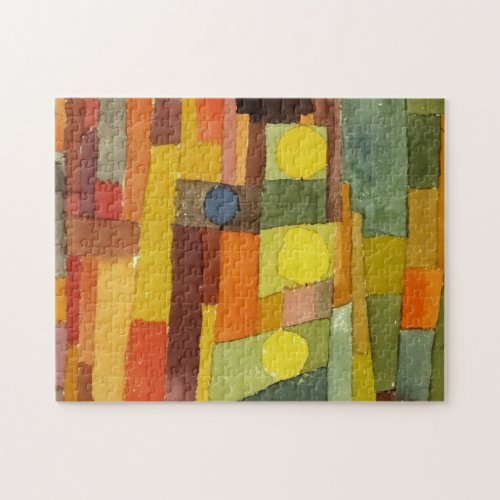 Paul Klee In The Style Of Kairouan Watercolor Art Jigsaw Puzzle
