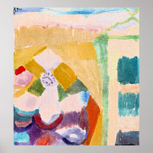 Paul Klee - Interior with the Clock Poster