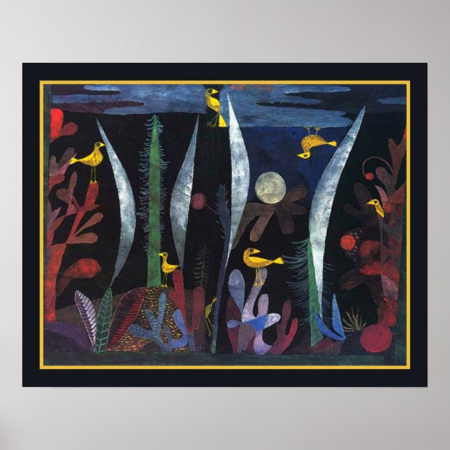 Paul Klee "Landscape with Yellow Birds" ca. 1923 Poster (Front)