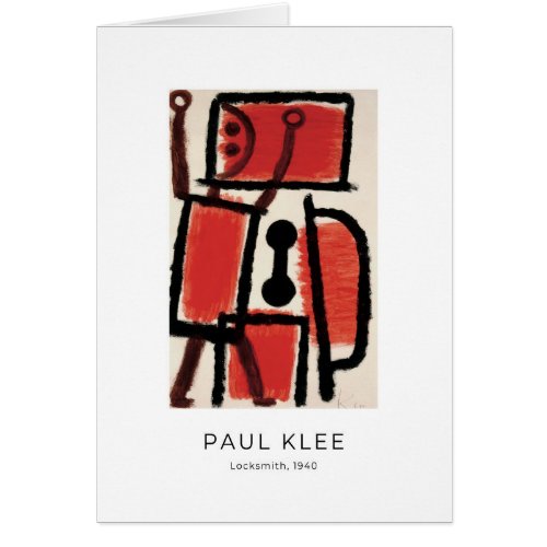 Paul Klee Locksmith 1940 _ Fine Art Card